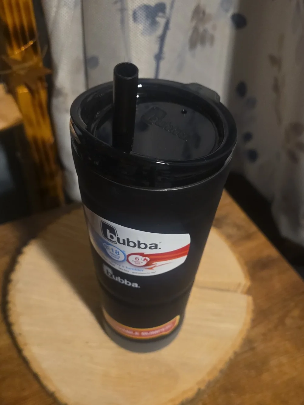 Black, Bubba Envy S Tumbler With Removable Bumper 24 Oz